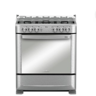 Cocina de Piso a Gas 76 cm Inoxidable Mabe - ANDES7650FX1