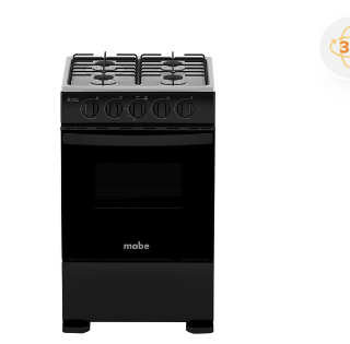 Cocina de Piso a Gas 51 cm Negro Mabe - CMC5100NA1